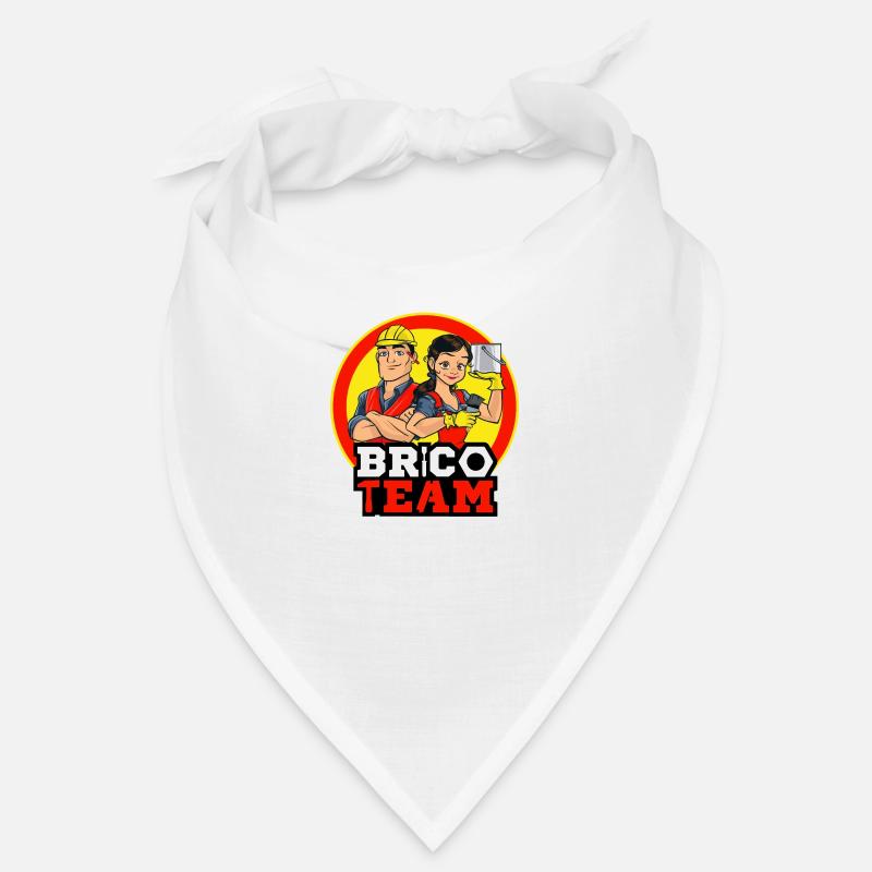 BRICO TEAM - Bandana - blanc
