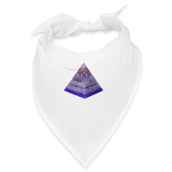 Wunscherfüllung Pyramide - Bandana - Weiß - Vorne