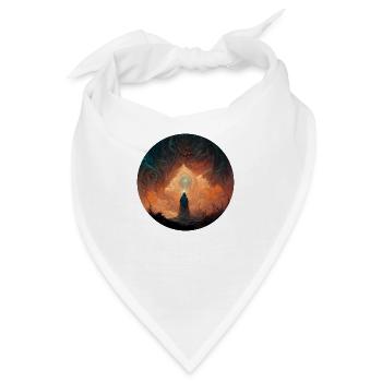 Mensch eine Phantasie Weöt - Bandana - Weiß - Vorne