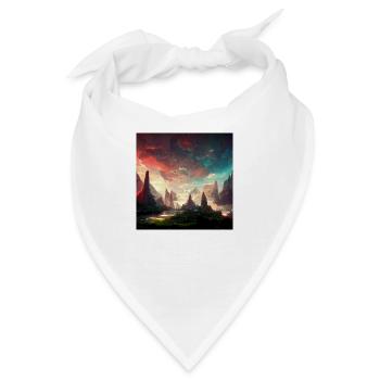Landscape in LoL Style - Bandana - Weiß - Vorne