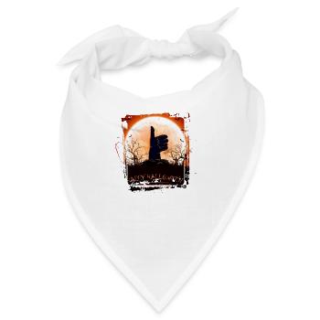 Halloween Gruselhexe Horror Geist Monster - Bandana - Weiß - Vorne