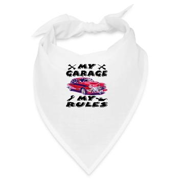 Auto - Bandana - Weiß - Vorne