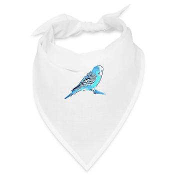 Wellensittich - Bandana - Weiß - Vorne