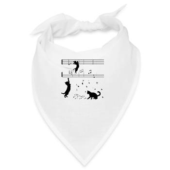 Cat Graphic Cat Owner Cat Trainer Cat Lover Animal - Bandana - Weiß - Vorne