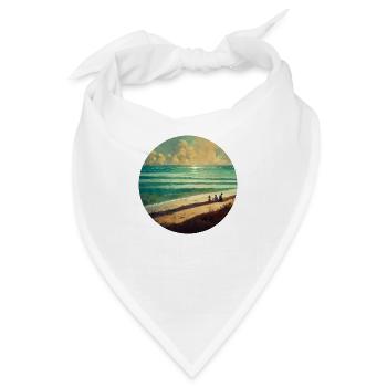Family beach lighthouse - Bandana - Weiß - Vorne