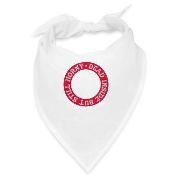 dead inside but horny - Bandana - Weiß - Vorne