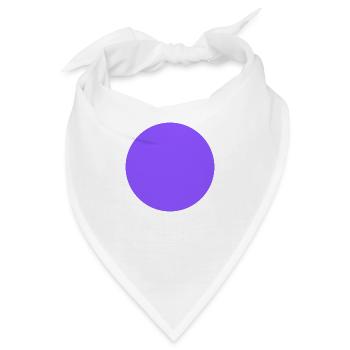 purple circle - Bandana - Weiß - Vorne