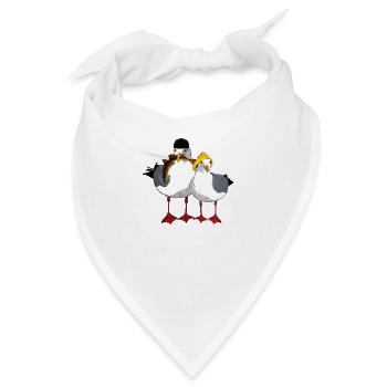 Möwe Jonathan und seine Emma - Bandana - Weiß - Vorne