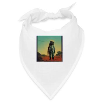 Rasta-astronaut - Bandana - Weiß - Vorne