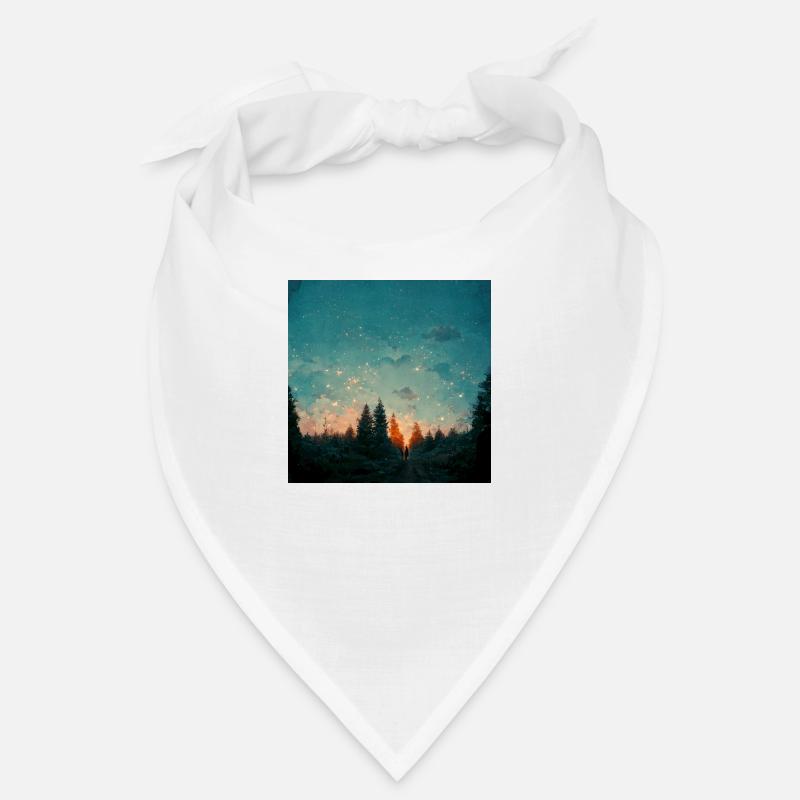 Sunset in the forest Bandana