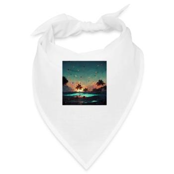 Geburtstagsfeier Im Paradies - Bandana - Weiß - Vorne