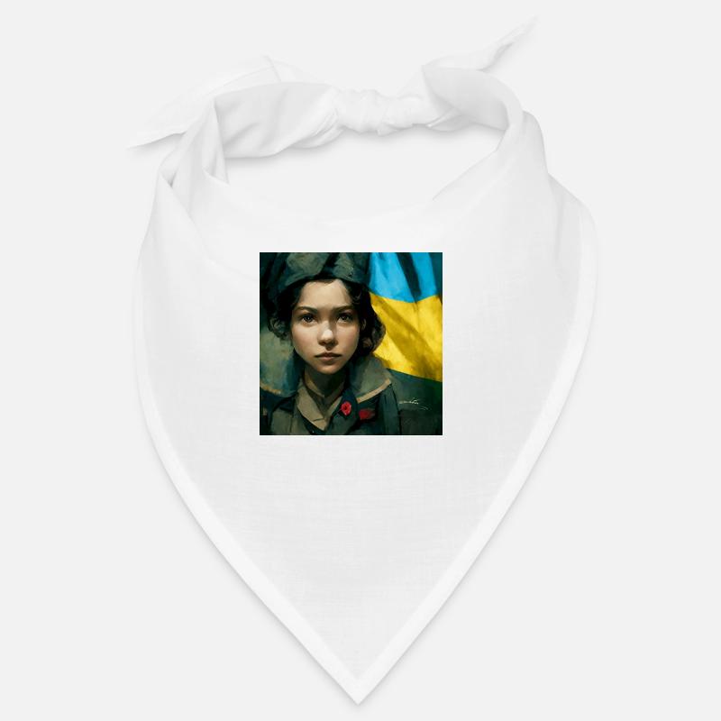 Ukrainisches Mädchen Während Des Krieges Bandana