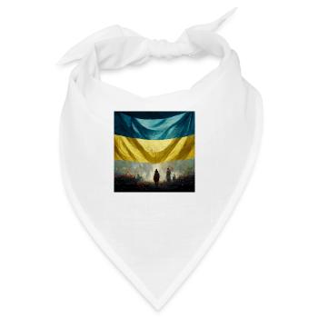 Sieg Der Ukraine - Bandana - Weiß - Vorne