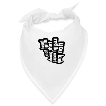 you look really weird - Bandana - Weiß - Vorne