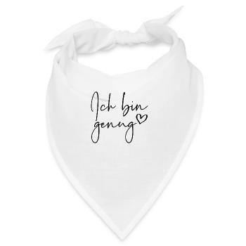 Ich bin genug - Bandana - Weiß - Vorne