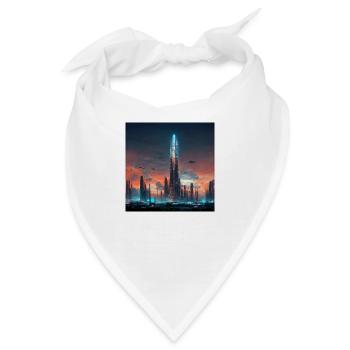 Stadt Der Zukunft - Bandana - Weiß - Vorne
