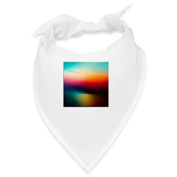 Verschwommene Farben - Bandana - Weiß - Vorne