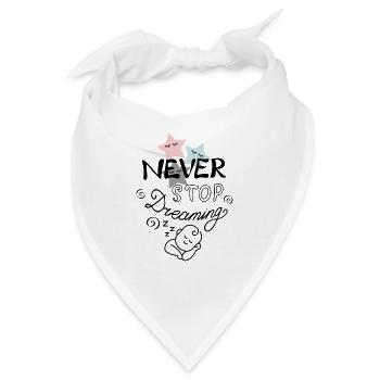 Babysprüche Babykleidung Kinderkleidung - Bandana - Weiß - Vorne