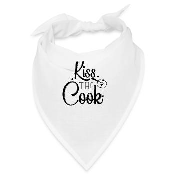 Kiss the Cook - Bandana - Weiß - Vorne