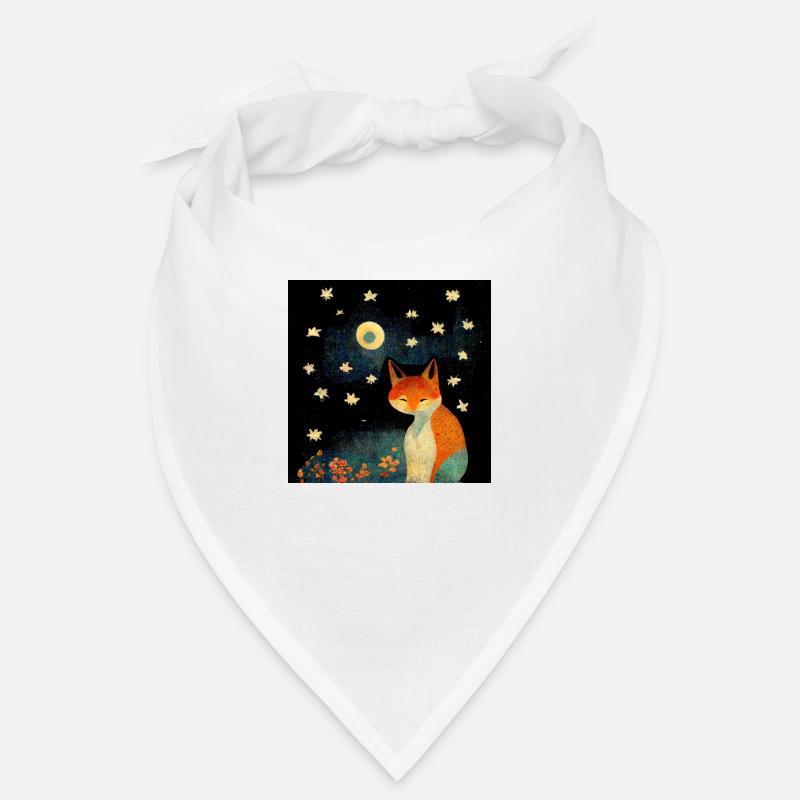 Fuchs im Mondschein Bandana