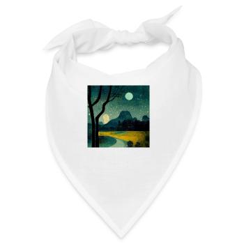Die Nacht - Bandana - Weiß - Vorne