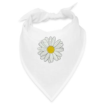 Gänseblümchen - Bandana - Weiß - Vorne