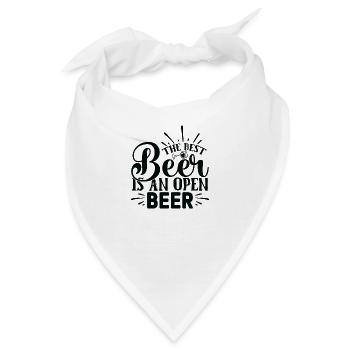 The Best Beer Is An Open Beer - Bandana - Weiß - Vorne