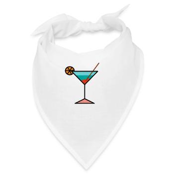 Sommer Cocktails! - Bandana - Weiß - Vorne