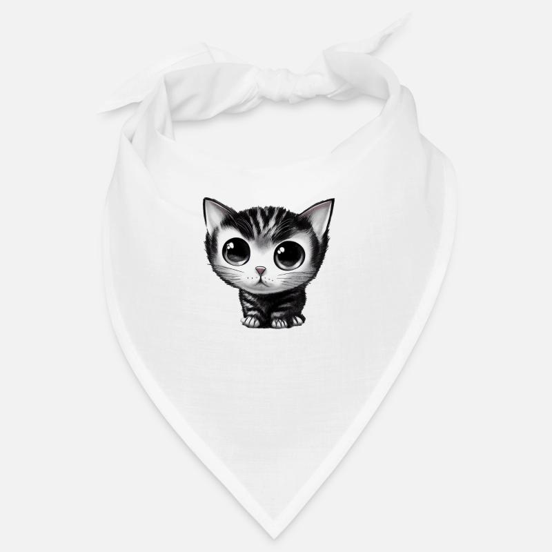 tiny cat drawn Bandana