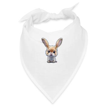 kleiner Hase 5 - Bandana - Weiß - Vorne