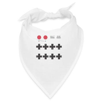 Klassisches Videospiel - Bandana - Weiß - Vorne