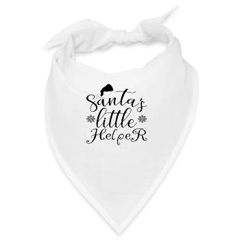 Santa´s Little Helper - Bandana - Weiß - Vorne