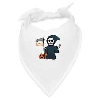 I love my Job Halloween - Bandana - Weiß - Vorne