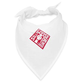 goose on the loose - Bandana - Weiß - Vorne