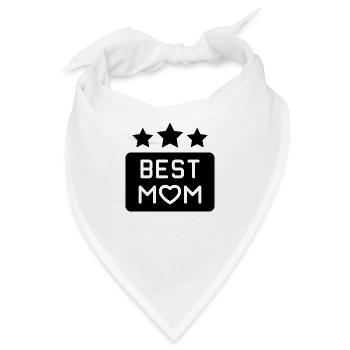 Beste Mama Babysprüche Babykleidung Kinderkleidung - Bandana - Weiß - Vorne
