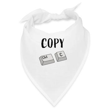 Strg C Kopieren - Bandana - Weiß - Vorne