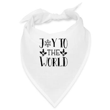 Joy To The World - Bandana - Weiß - Vorne