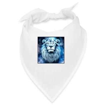 SURREALER LÖWE 1 - Bandana - Weiß - Vorne