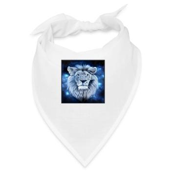 SURREALER LÖWE 2 - Bandana - Weiß - Vorne