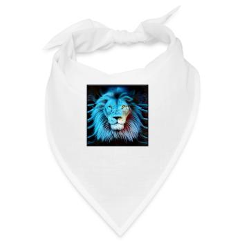 SURREALER LÖWE 5 - Bandana - Weiß - Vorne