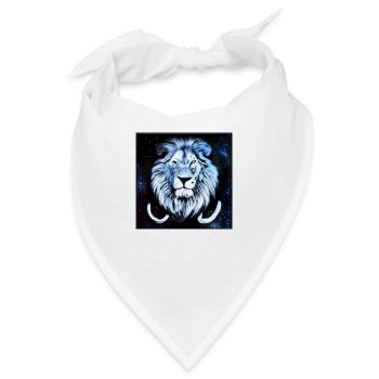SURREALER LÖWE 6 - Bandana - Weiß - Vorne