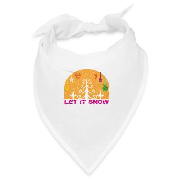 Let it Snow - Bandana - Weiß - Vorne