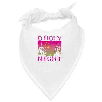 O Holy Night - Bandana - Weiß - Vorne
