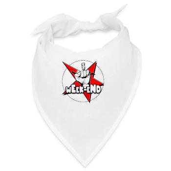 Wochenende Roter Stern Bad Boy - Bandana - Weiß - Vorne