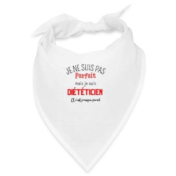 Ich bin nicht perfekt, aber ich bin Ernährungsberaterin - Bandana - Weiß - Vorne