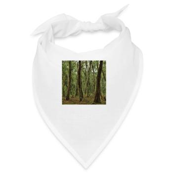 The lonely green woods - Bandana - Weiß - Vorne