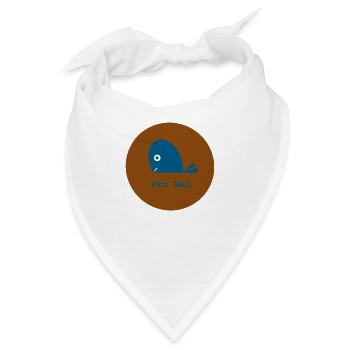 Pro Wal, Pro Meerestier, Pro Ozeanien - Bandana - Weiß - Vorne