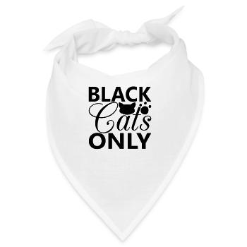 Black Cats Only - Bandana - Weiß - Vorne
