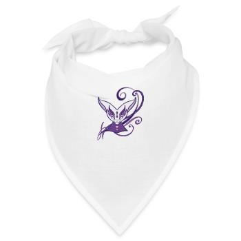 Maskierter Chat - Bandana - Weiß - Vorne