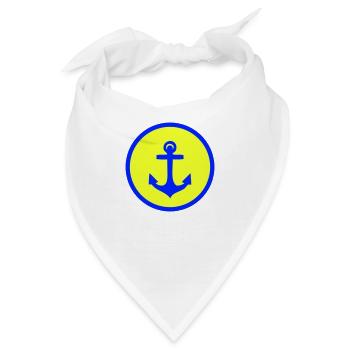 Anker - Bandana - Weiß - Vorne